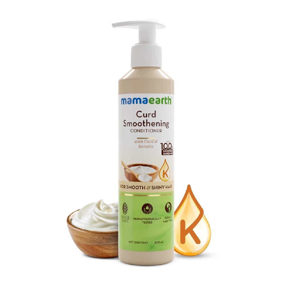 Curd Smoothening Conditioner with Curd & Keratin for Smooth & Shiny Hair, 250 ml-1.webp